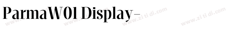 ParmaW01 Display字体转换